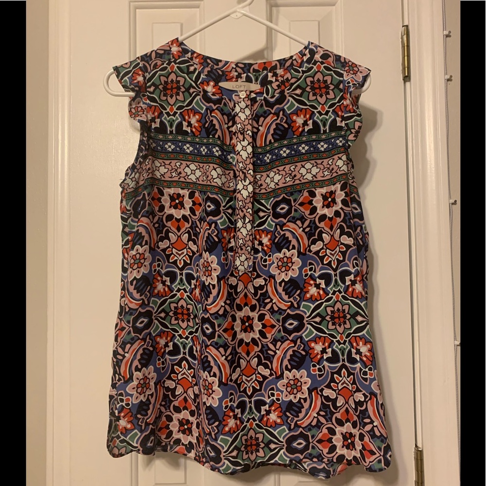 Patterned Loft blouse